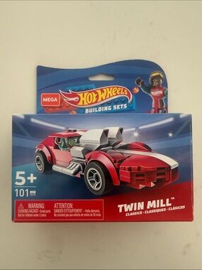 Lego Hot Wheels Twin Mill Building Set - Red, White, Blue